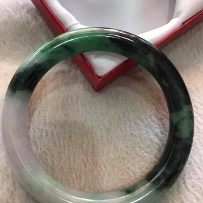 VÒNG TRÒN TO NAM ĐÁ CẨM THẠCH SƠN THỦY SỊN 60MM XANH ĐẬM TRẮNG BÓNG ĐỀU NAM 68KG ĐẾN 82KG ĐEO