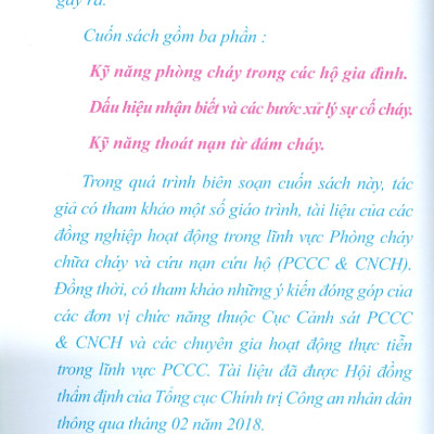 Cháy – Kỹ năng phòng và Thoát nạn