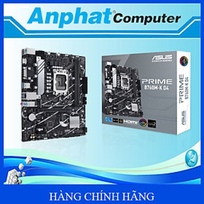 Bo mạch chủ Main ASUS PRIME B760M-K D4 Socket LGA 1700 - Hàng Chính Hãng