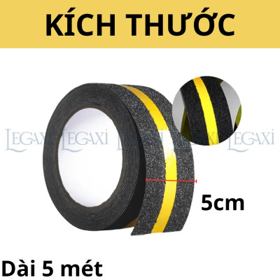 Băng Keo Nhám Phản Quang Chống Trượt Cầu Thang Bật Thèm 5cmx5Mét TránhTé Ngã Cho Người Lớn Và Trẻ Em