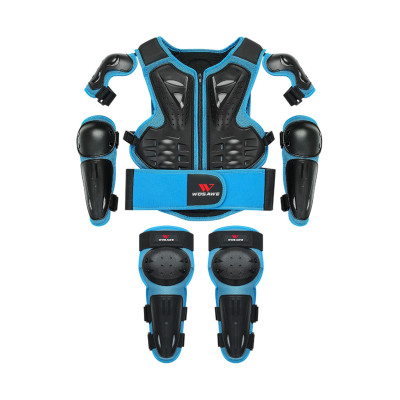 Áo vest bảo vệ Wosawe MO467 cho trẻ em áo vùng Ngực Cột sống lưng với bộ đệm bảo vệ đầu gối