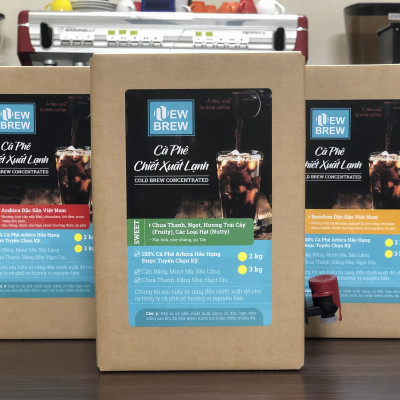 Cà phê chiết xuất lạnh New Brew, pha sẵn NewBrew BOLD, Hộp 3 Kg