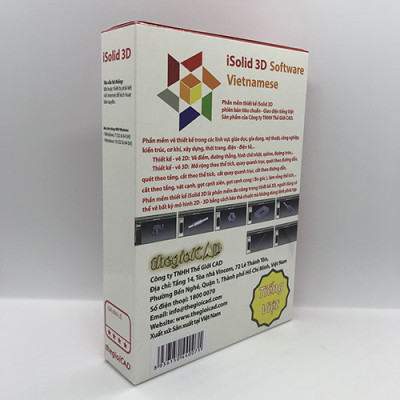 Phần mềm thiết kế iSolid 3D phiên bản tiêu chuẩn – Giao diện tiếng Việt - Hàng chính hãng