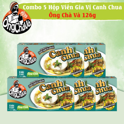 Combo 5 Hộp Viên Gia Vị Canh Chua Gold Ông Chà Và 126g (Sweet & Sour Soup Cubes)