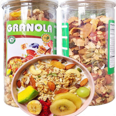 GRANOLA YẾN MẠCH TÂN LỘC PHÁT COMBO 1KG  - MỖI HỘP 500G