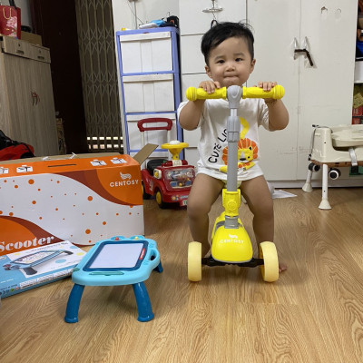 Xe Scooter Cho Bé Centosy S8, Có Bánh Đèn Phát Sáng, Có Ghế Phụ Tiện Lợi Cho Bé Từ 2-9 tuổi