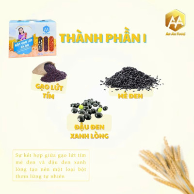 deal hời . bột gạo lứt tím , đậu đen xanh lòng , mè đen ( bột gạo lứt ANAN) thay thế bửa ăn , chăm sóc sưc khỏe , xương khớp , giấc ngủ