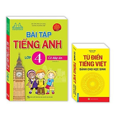 Sách - Bài Tập Tiếng Anh Lớp 4 + Từ Điển Tiếng Việt Dành Cho Học Sinh - Khổ Nhỏ - Minh Thắng