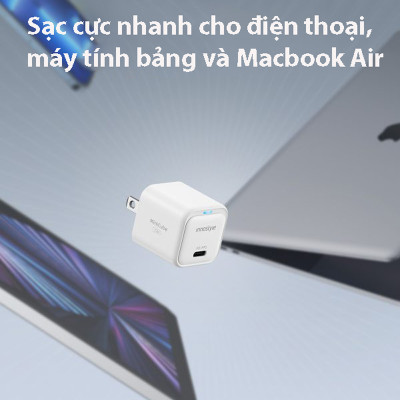Sạc nhanh Innostyle MiniCube GAN II 33W PD/QC3.0 & PPS - IC33PD- Hàng chính hãng