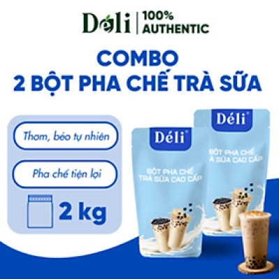 COMBO 2 TÚI - Bột Trà Sữa Cao Cấp Déli: nguyên liệu pha cao cấp thơm ngon trà sữa