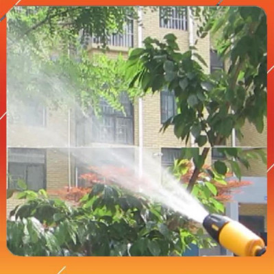 Vòi Xịt️Evoucher Bộ dây vòi xịt nước rửa xe, tưới cây , tăng áp 3 lần, loại 15m 206319 đầu đồng,cút đồng+ đai