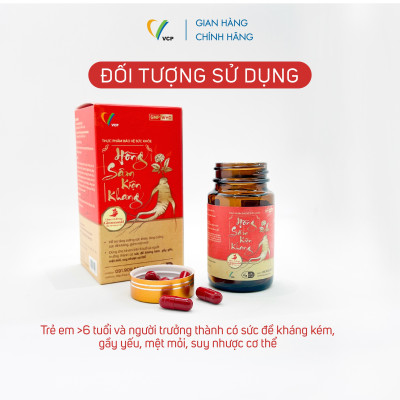 [Combo 2 lọ 30 viên] TPBVSK HỒNG SÂM KIỆN KHANG - Hỗ trợ tăng cường sức đề kháng, giảm mệt mỏi, tăng cường sức khỏe