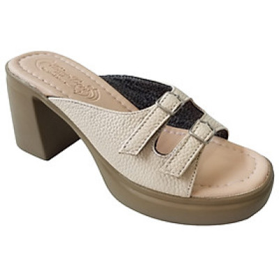 Dép Cao Gót Nữ BIGGBEN Da Bò Cao 7 Phân DCG102