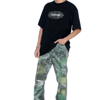 5THEWAY /spider web/ NEW TEE in BLACK aka Áo Thun Đen