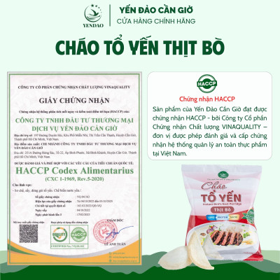 Yến Đảo - Cháo Yến Thịt Bò Thơm Ngon, Tiện Dụng Mỗi Ngày, Giàu Dinh Dưỡng Cho Mọi Nhà