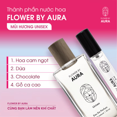 [MUA 1 TẶNG 1] Nước hoa thiên nhiên Flower By Aura_Combo 2 chai Unisex & Hers 10ml