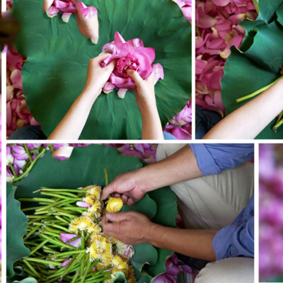 Trà Ướp Hoa Sen Hồ Tây 10 gói x 20 gram - Trà đinh Tân Cương Xanh ướp sen Hồ Tây thơm ngon, thanh khiết, hậu ngọt sâu