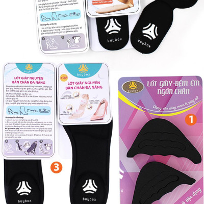 Combo 03 phụ kiện chuyên dùng mang giày cao gót êm chân (mũi tròn) - buybox - BBPK09-11-50