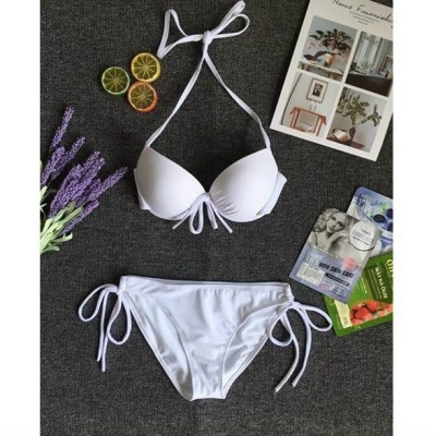Bikini Tam Giác Có Gọng Nâng Ngực Màu Neon