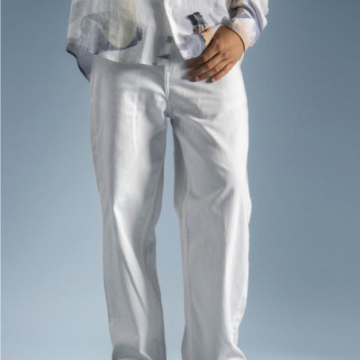 Quần Jean Nam ROUTINE Ống Suông Trơn Form Straight Crop - 10S23DPA018 | LASTORE MENSWEAR