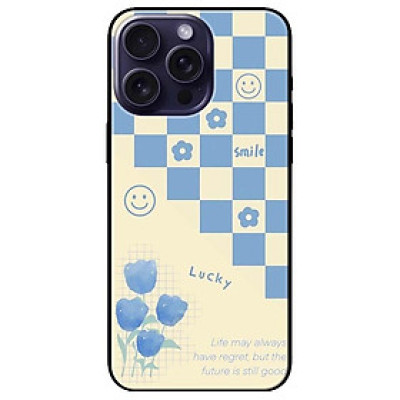 Ốp lưng dành cho Iphone 15 - Iphone 15 Plus - Iphone 15 Pro - Iphone 15 Pro Max - Nền Ô Vuông Xanh - Hàng Chính Hãng