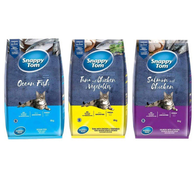 Túi chiết 1kg - Hạt Snappy Tom Mix Cá Cơm Dành Cho Mèo
