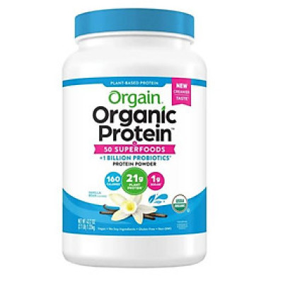 Date 12/26  Bột đạm thực vật và protein hữu cơ Orgain Mỹ vị vani 1220g - Organic Protein & Superfoods