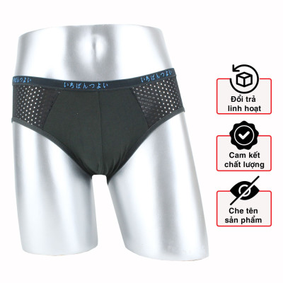 Quần lót nam lỗ lưới thông hơi xuất Nhật, quần sịp nam kháng khuẩn chất vải mềm mại, thấm hút và co giãn đa chiều