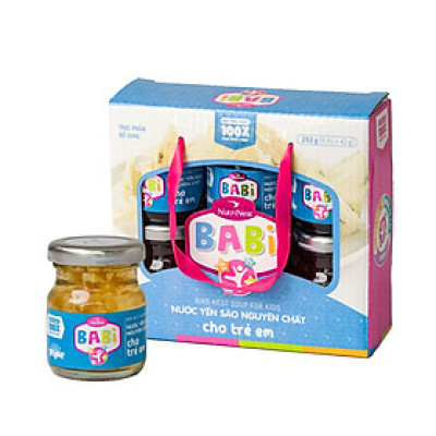 Lốc 6 Hũ Nước Yến Sào Cho Trẻ Em Babi Bird - NUTRINEST - (6 hũ x 42g)