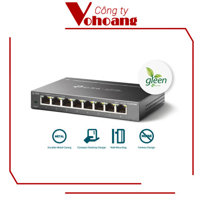 Bộ Chia Tín Hiệu Thông Minh TP-Link SG108E 8 Cổng Gigabit Tốc Độ Cao - Hàng Chính Hãng