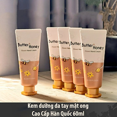 Kem tay Butter Honey Hands Cream nuôi dưỡng khắc phục làn da khô, thô ráp Hàn Quốc 60g