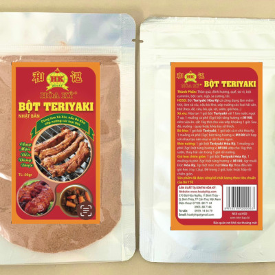 BỘT GIA VỊ TẨM NƯỚNG TERIYAKI Hoà Ký 50gr