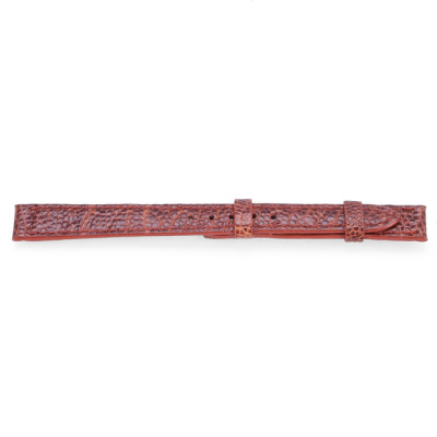 Dây đồng hồ da đà điểu nhiều size màu nâu đỏ HJ8407-15-23-38-47-56 
