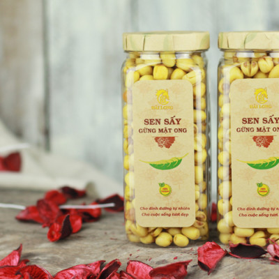 Combo Sen Sấy Gừng Mật Ong Hải Long (230g) + Hạt Điều Rang Muối Vỏ Lụa Hải Long (250g)